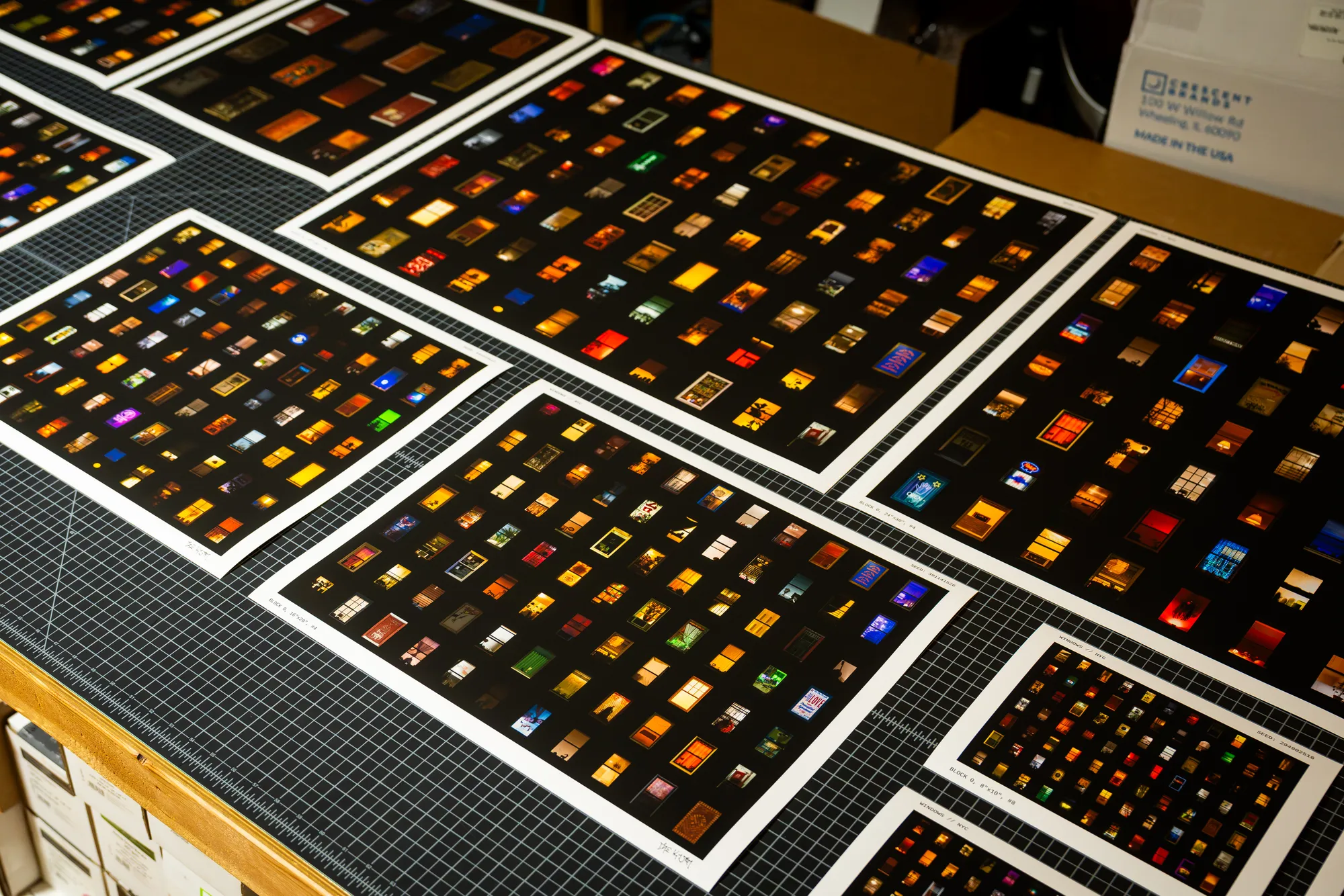 WINDOWS // NYC art print photographed in the studio
