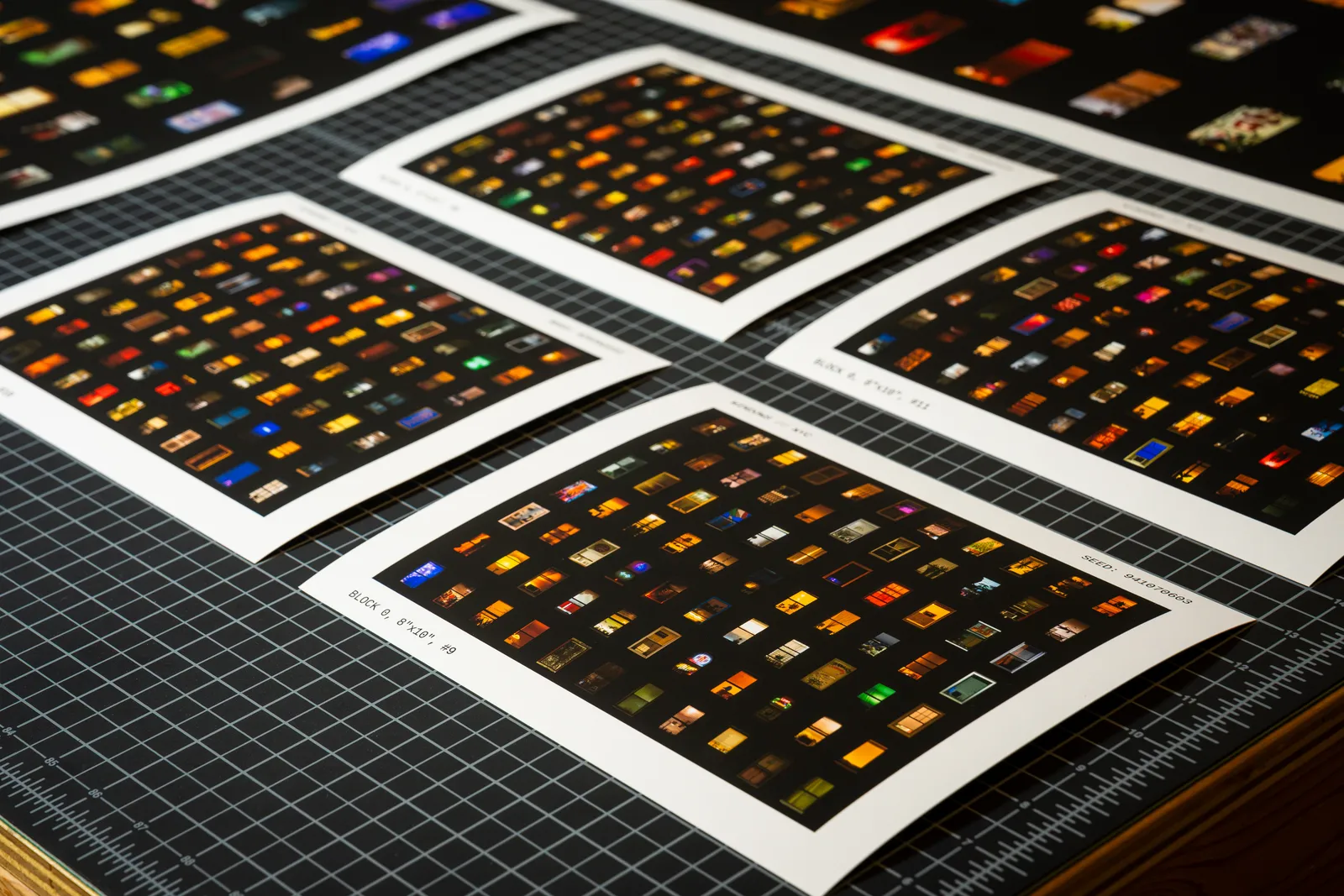 WINDOWS // NYC art print photographed in the studio
